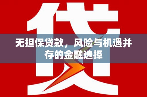 梅山无担保贷款，风险与机遇并存的金融选择