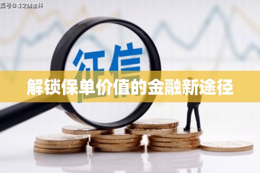 梅山解锁保单价值的金融新途径