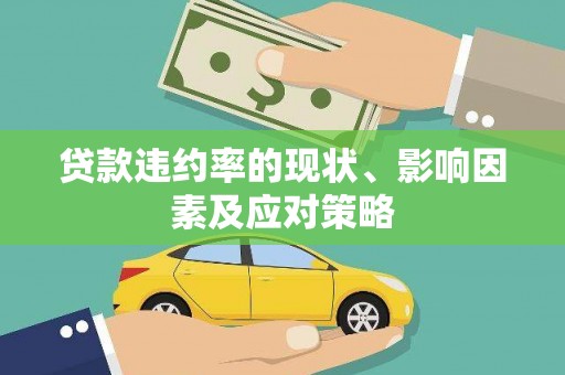 梅山贷款违约率的现状、影响因素及应对策略