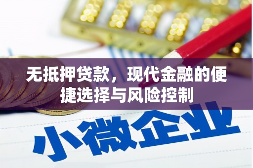 梅山无抵押贷款，现代金融的便捷选择与风险控制