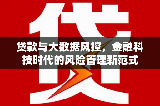 梅山贷款与大数据风控，金融科技时代的风险管理新范式