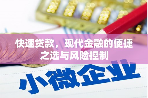 梅山快速贷款，现代金融的便捷之选与风险控制