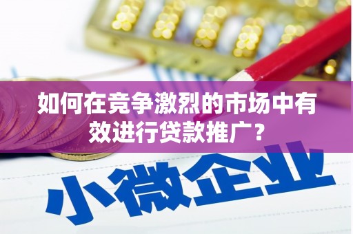 梅山如何在竞争激烈的市场中有效进行贷款推广？