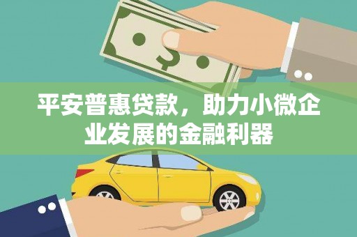 梅山平安普惠贷款，助力小微企业发展的金融利器