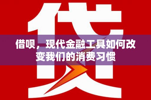 梅山借呗，现代金融工具如何改变我们的消费习惯