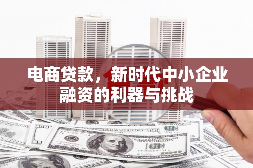 梅山电商贷款，新时代中小企业融资的利器与挑战