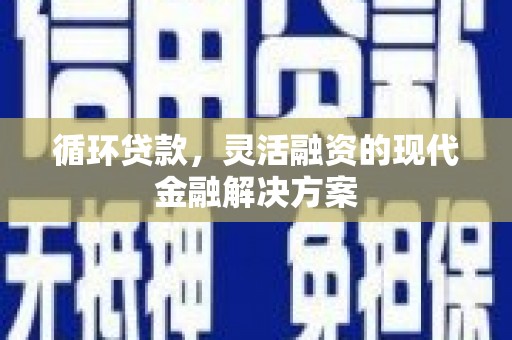 梅山循环贷款，灵活融资的现代金融解决方案