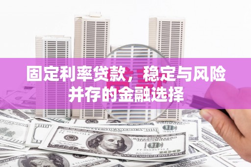 梅山固定利率贷款，稳定与风险并存的金融选择