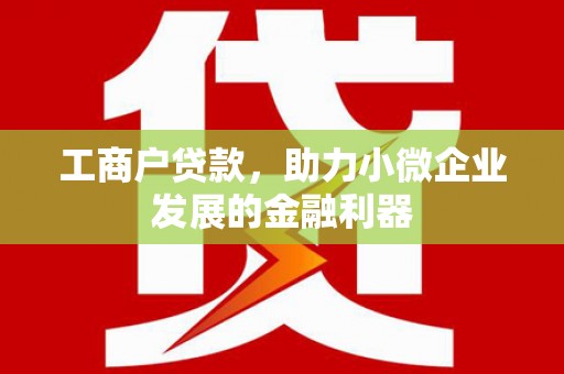 梅山工商户贷款，助力小微企业发展的金融利器