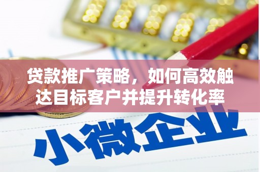 梅山贷款推广策略，如何高效触达目标客户并提升转化率