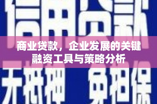 梅山商业贷款，企业发展的关键融资工具与策略分析