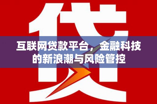 梅山互联网贷款平台，金融科技的新浪潮与风险管控