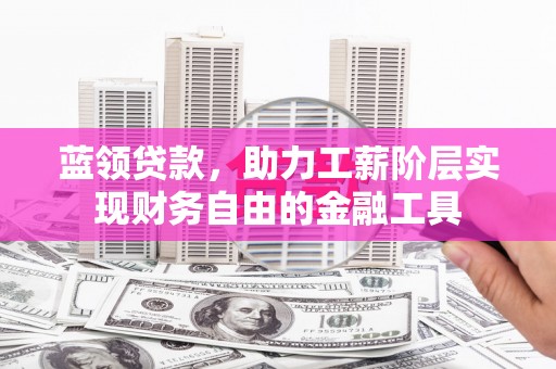 梅山蓝领贷款，助力工薪阶层实现财务自由的金融工具