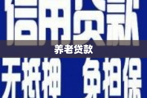 梅山养老贷款
